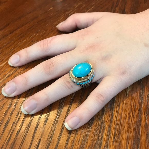 Handmade Unisex Turquoise Ring! - Picture 4 of 6